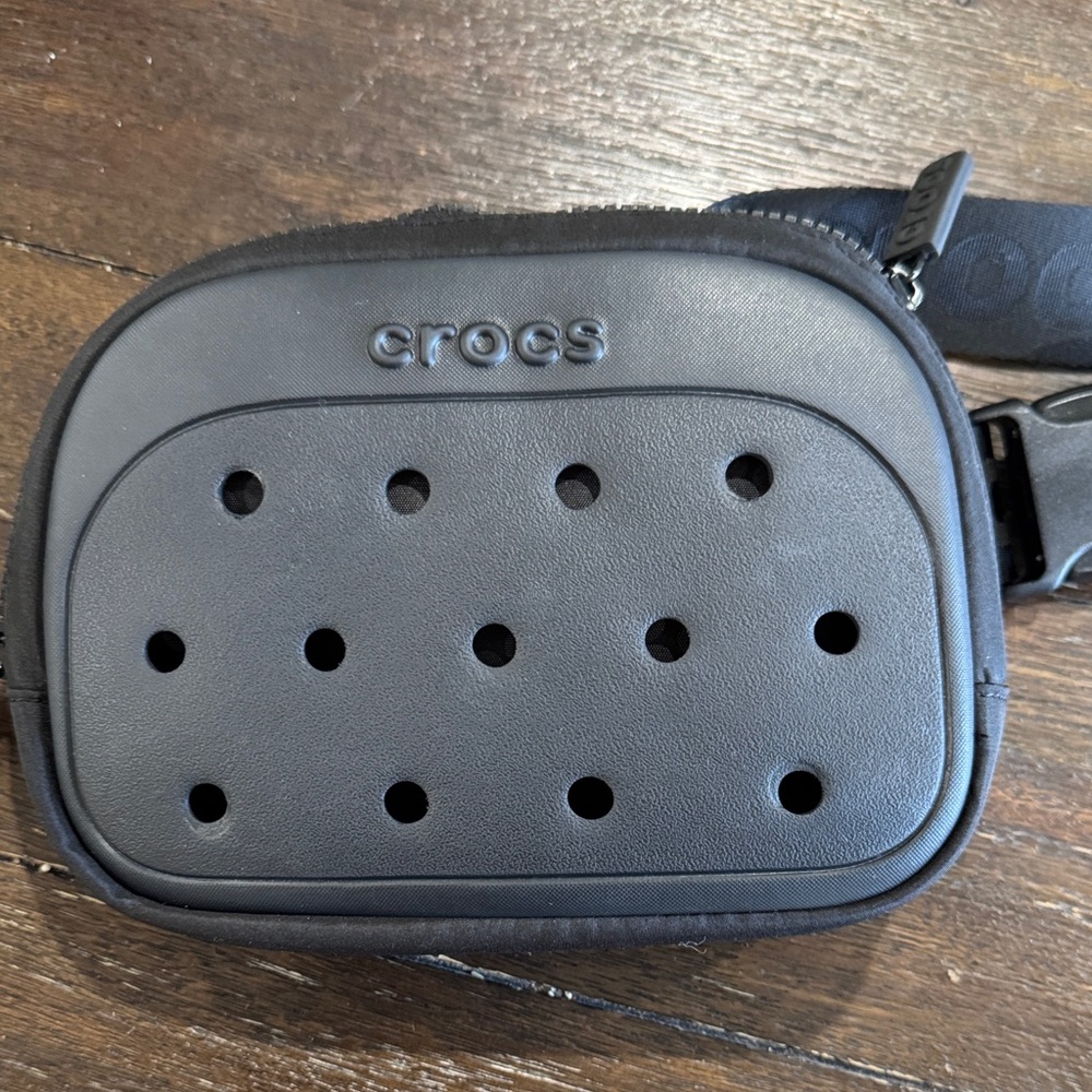 CROCS Black Perforated Crossbody Bag